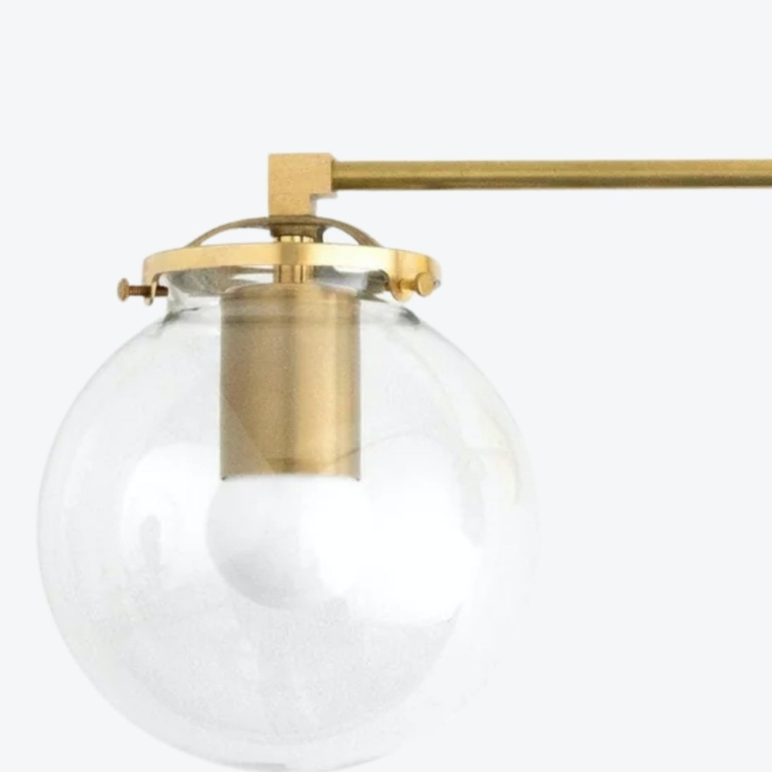 Pearl Clear Glass 3-Light Wall Sconce For Bathroom
