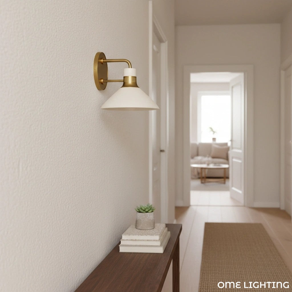 Tallow  Wall Lights for Living Room   Porcelain Sconce