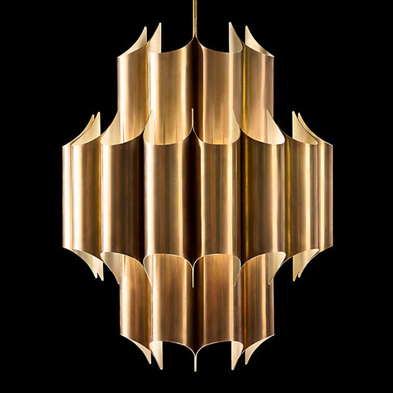 Arisha Simple Retro Creative Chandelier Brass Metal Bedroom - Letslighting