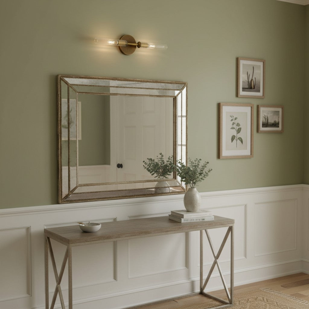 Haze 1 Head Glass Wall Sconce
