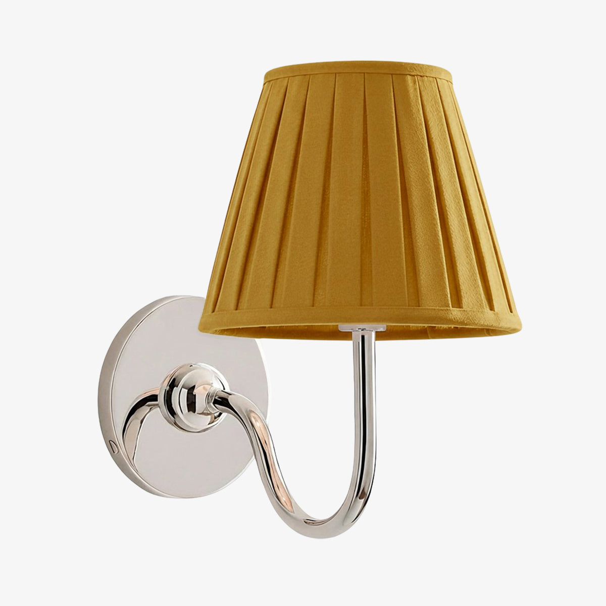 Grace Brass Linen Wall Lamp