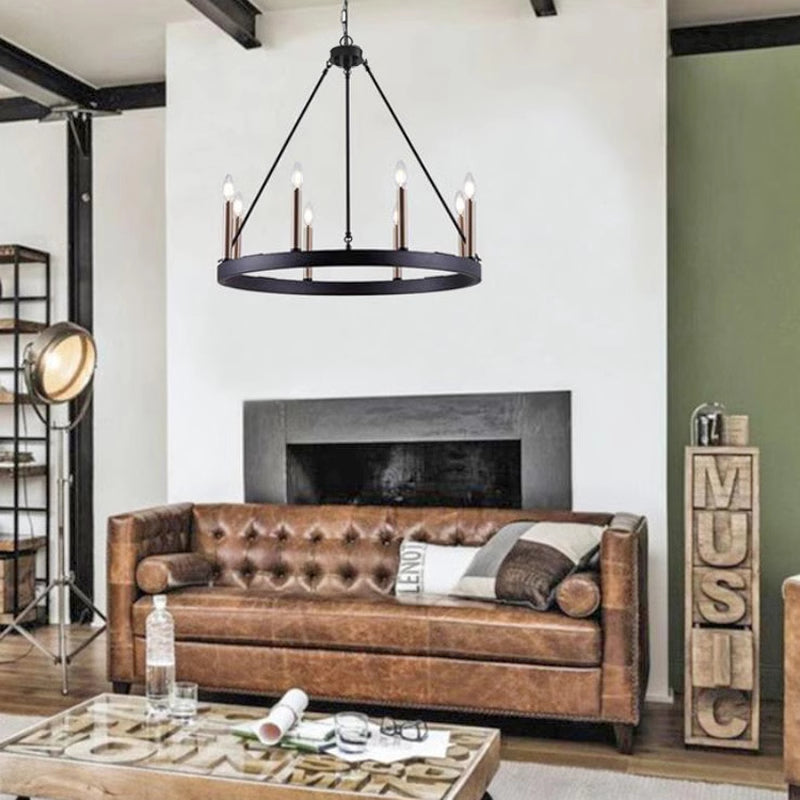 Silva Modern Industrial LED Chandelier Metal Living Room - Letslighting