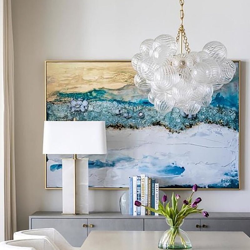 Valentina Luxury Modern LED Bubble Chandelier Glass Living Room - Letslighting