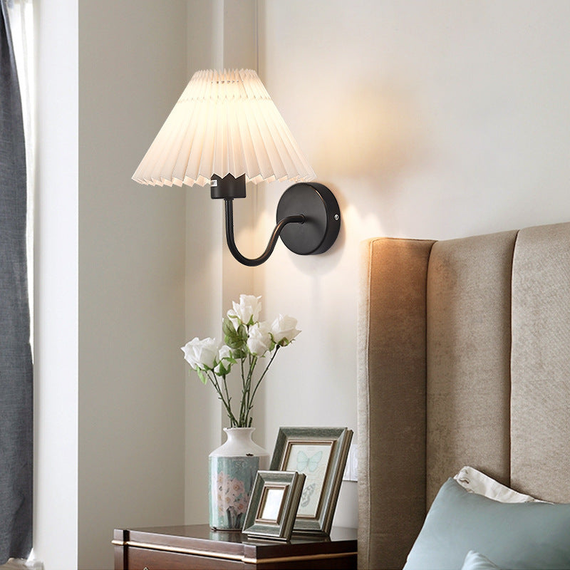 Kristy Nordic Vintage Indoor Wall Lamp Brass Bedroom - Letslighting