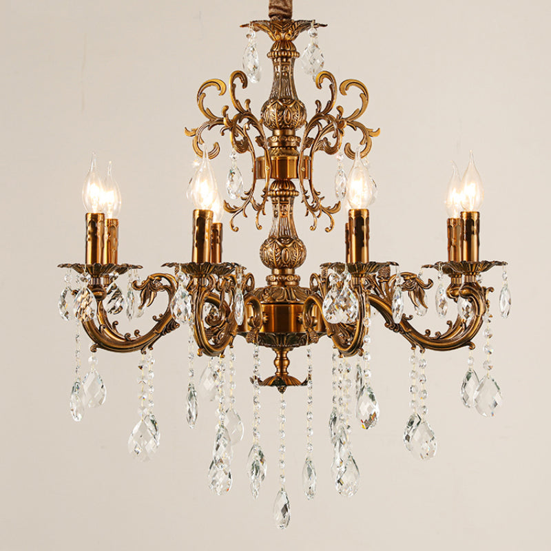 Silva Modern Design European LED Chandelier Crystal Luxury Golden Bronze Living/Dining/Bedroom - Letslighting