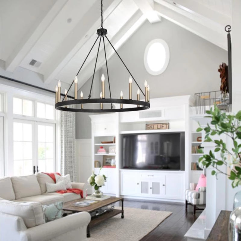 Silva Modern Industrial LED Chandelier Metal Living Room - Letslighting