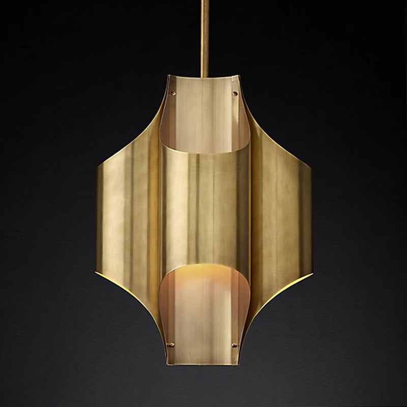Arisha Simple Retro Creative Chandelier Brass Metal Bedroom - Letslighting