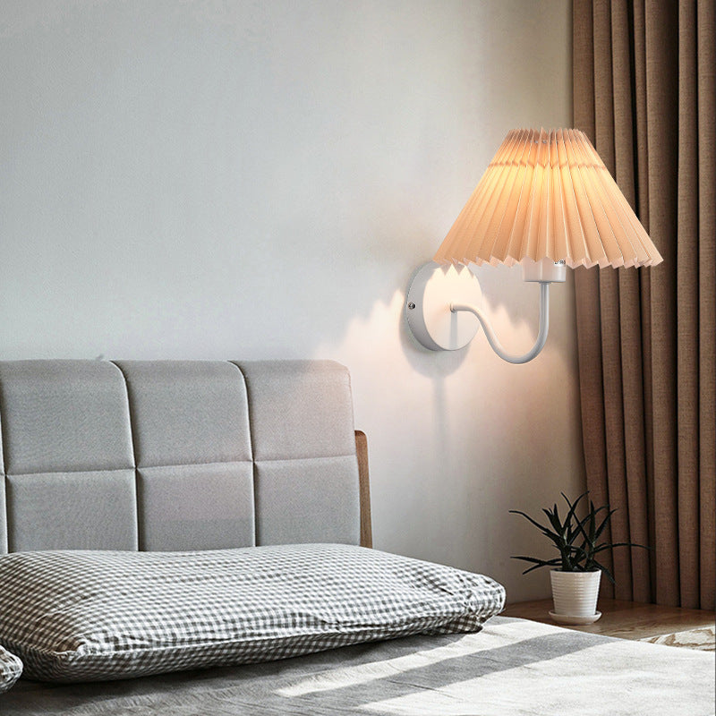 Kristy Nordic Vintage Indoor Wall Lamp Brass Bedroom - Letslighting