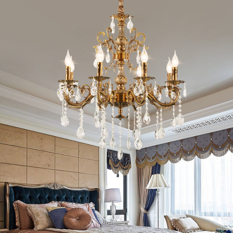 Silva Modern Design European LED Chandelier Crystal Luxury Golden Bronze Living/Dining/Bedroom - Letslighting