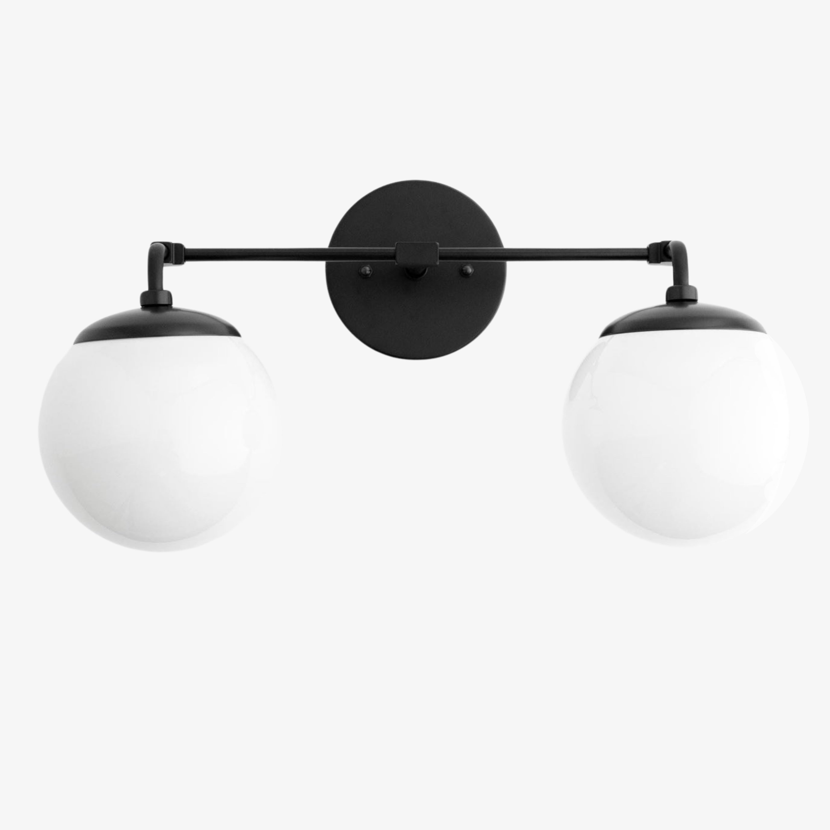 Pearl 2/3-Light Wall Sconce Milk Glass Hallway