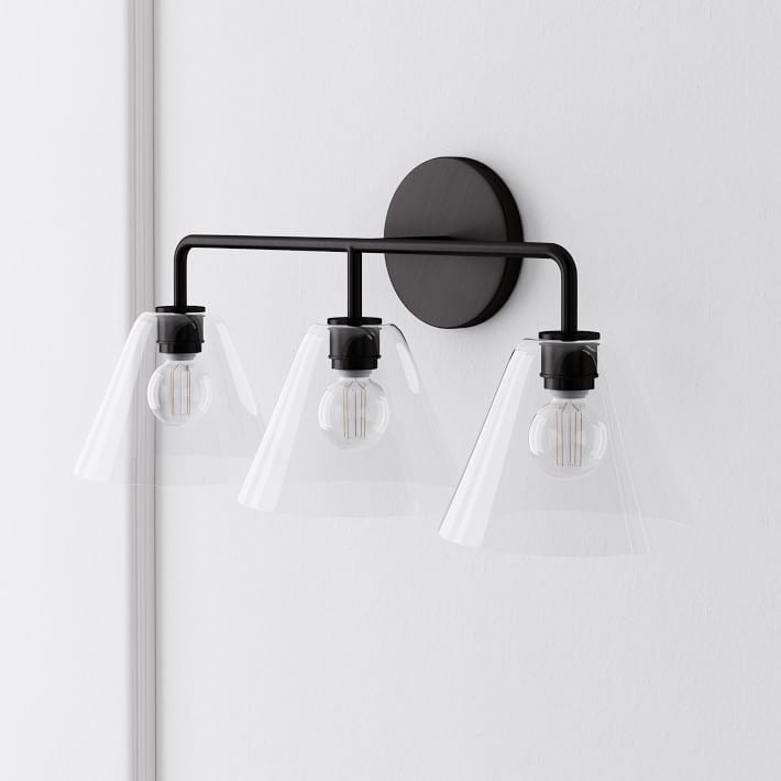 Cone Wall Sconce Milk Glass Living Room