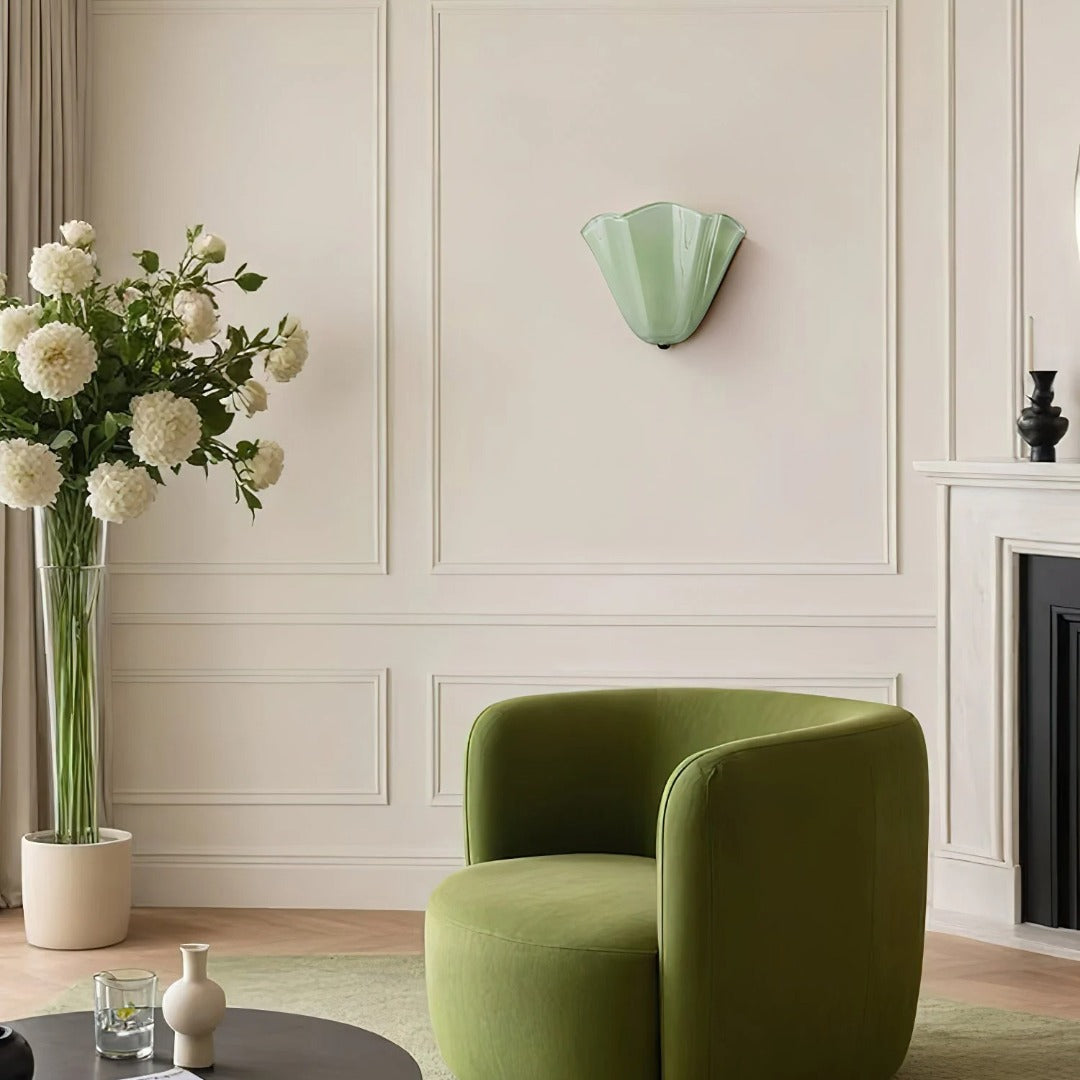 Musa Wall Lamp Artistic Hand-Blown Glass Light Hallway
