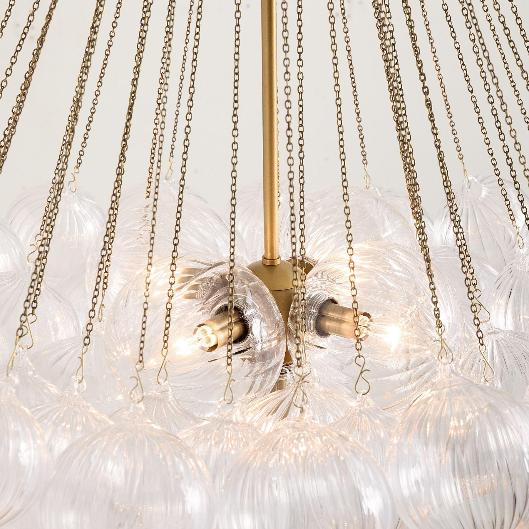 Haze Glass Bubble Chandelier