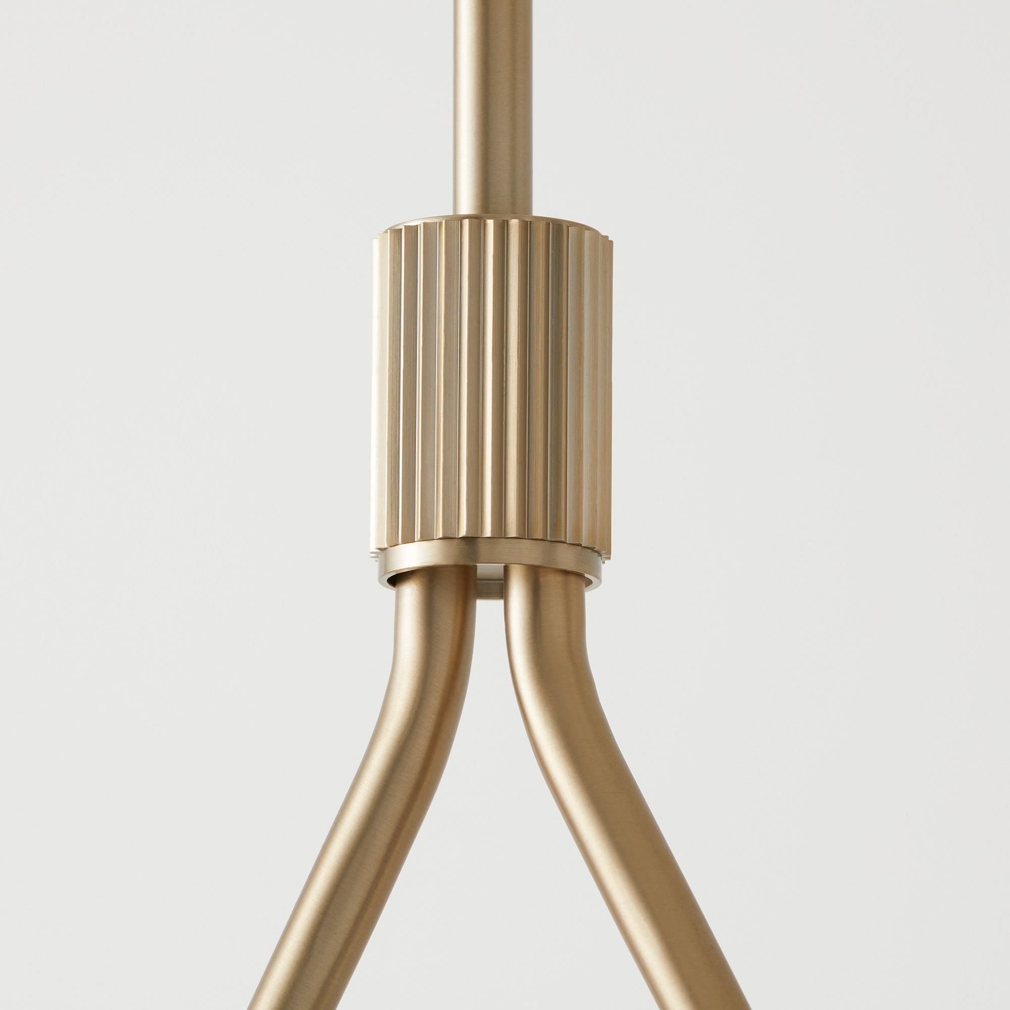 Vector Brass Fabric Chandelier