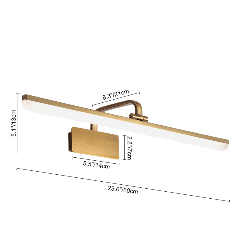 Oravel Linear Metal Acrylic LED Vanity Light