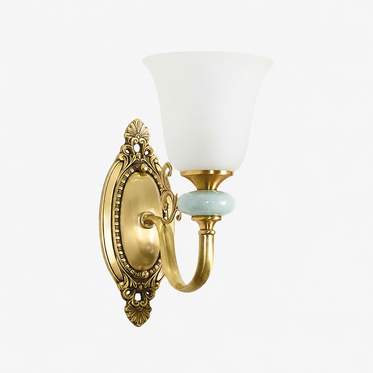 Lodge Wall Lamp Ceramic&Fabric&Metal