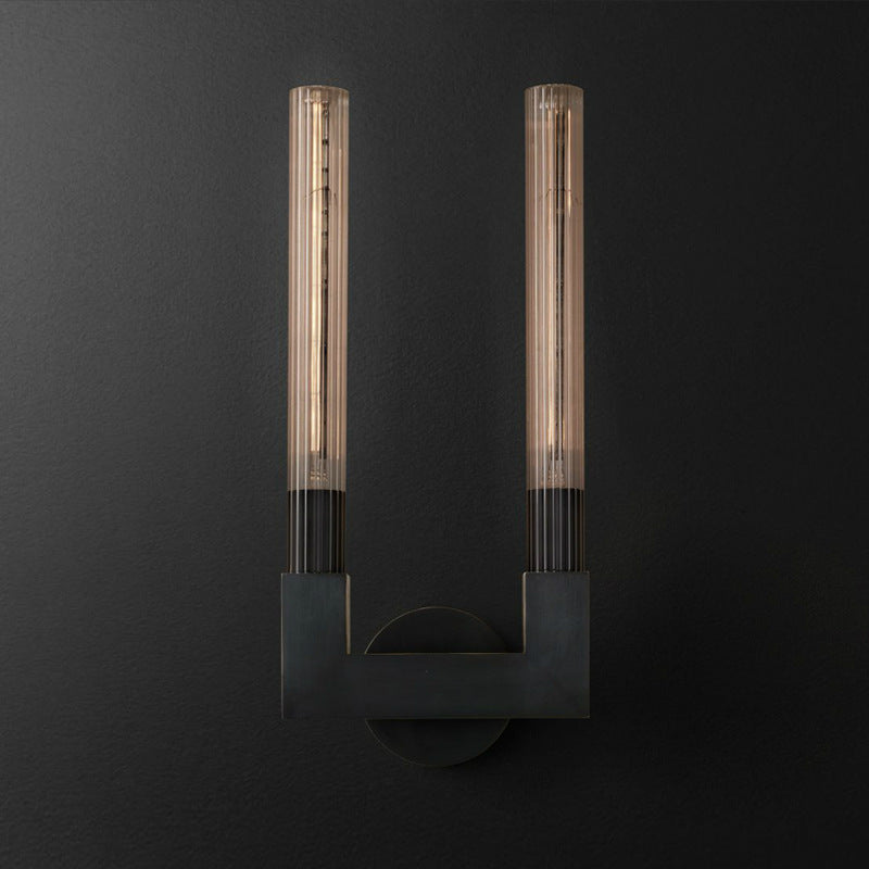 Arisha Nordic Metal Glass Indoor Wall Lamp Restaurant Bedroom - Letslighting