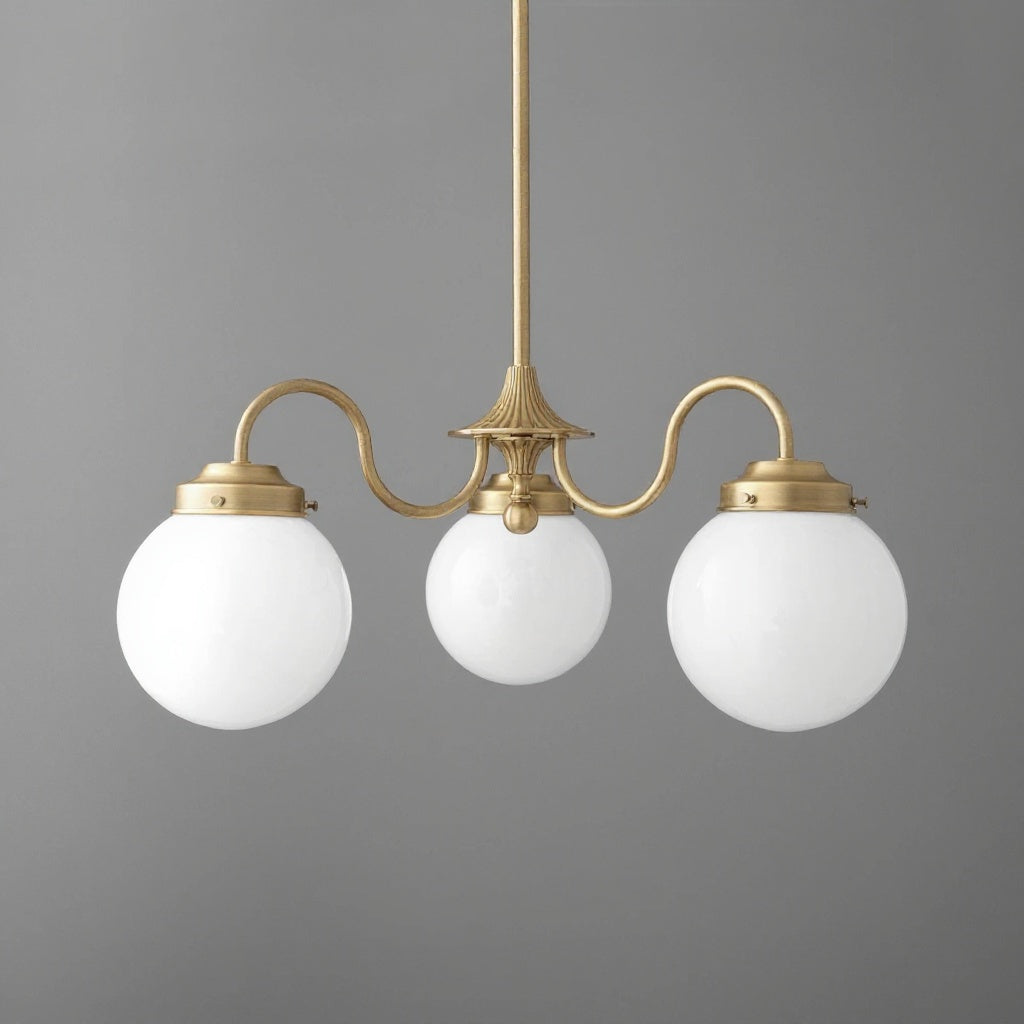Pearl 3-Light Glass  Chandelier