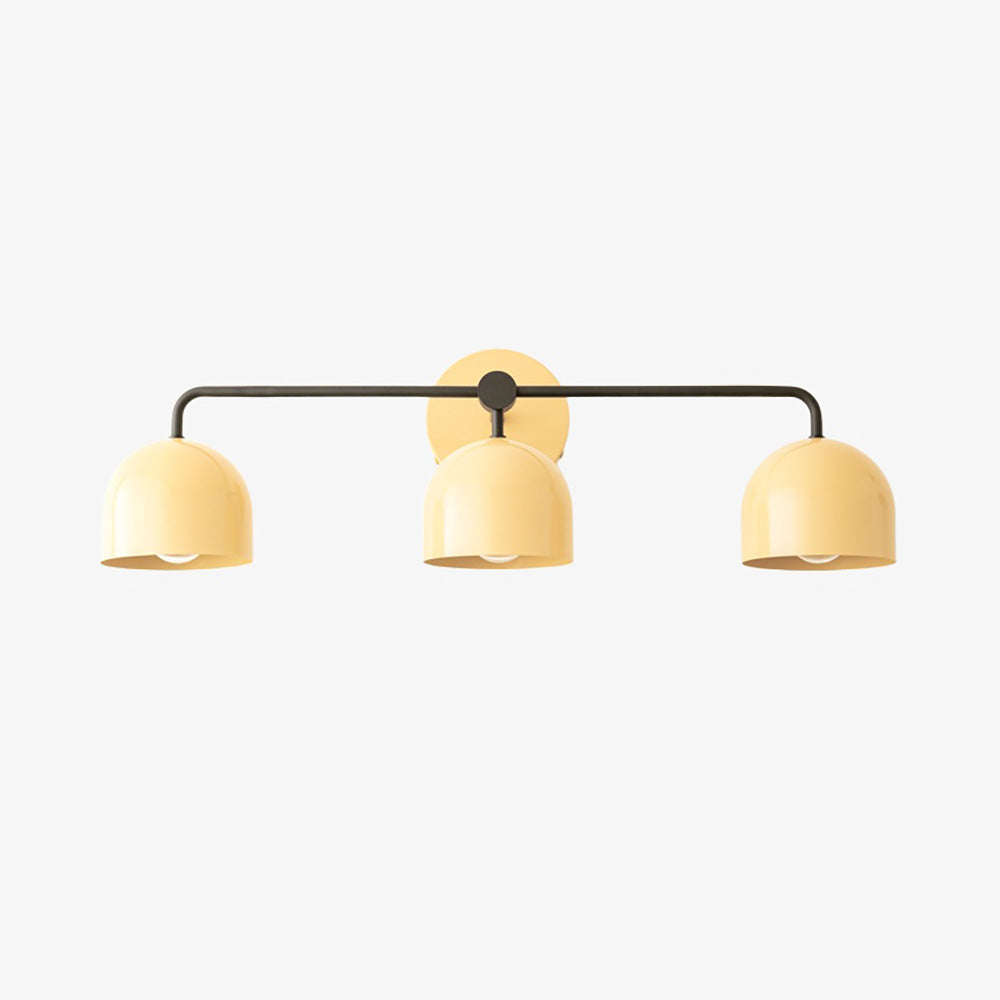 Chroma Brass White Wall Light Contemporary Living Room