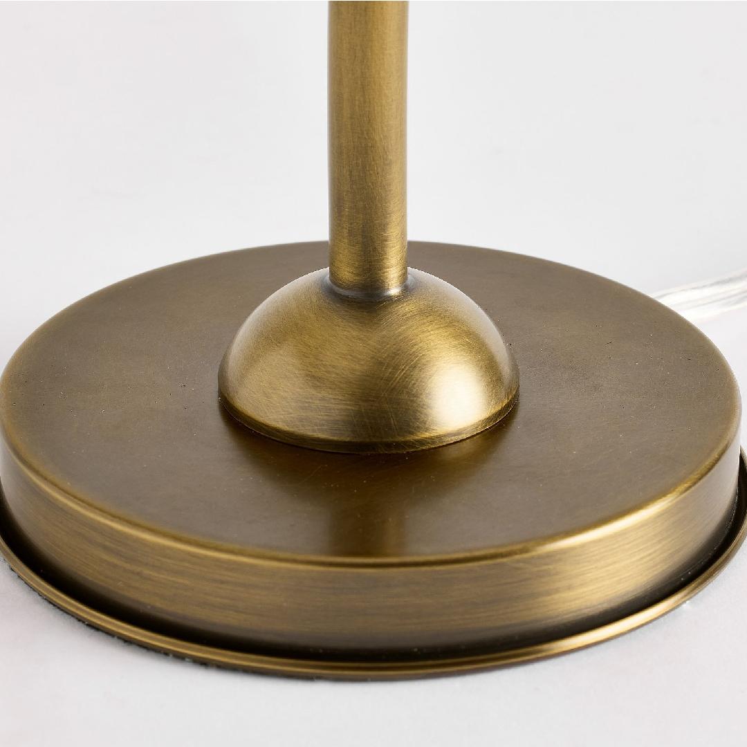 Grace Brass Linen Shade Table Lamp