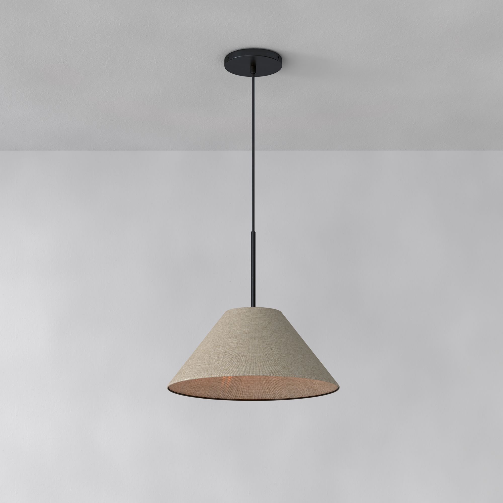 Fabric Black Contemporary Cone swing wall lamps