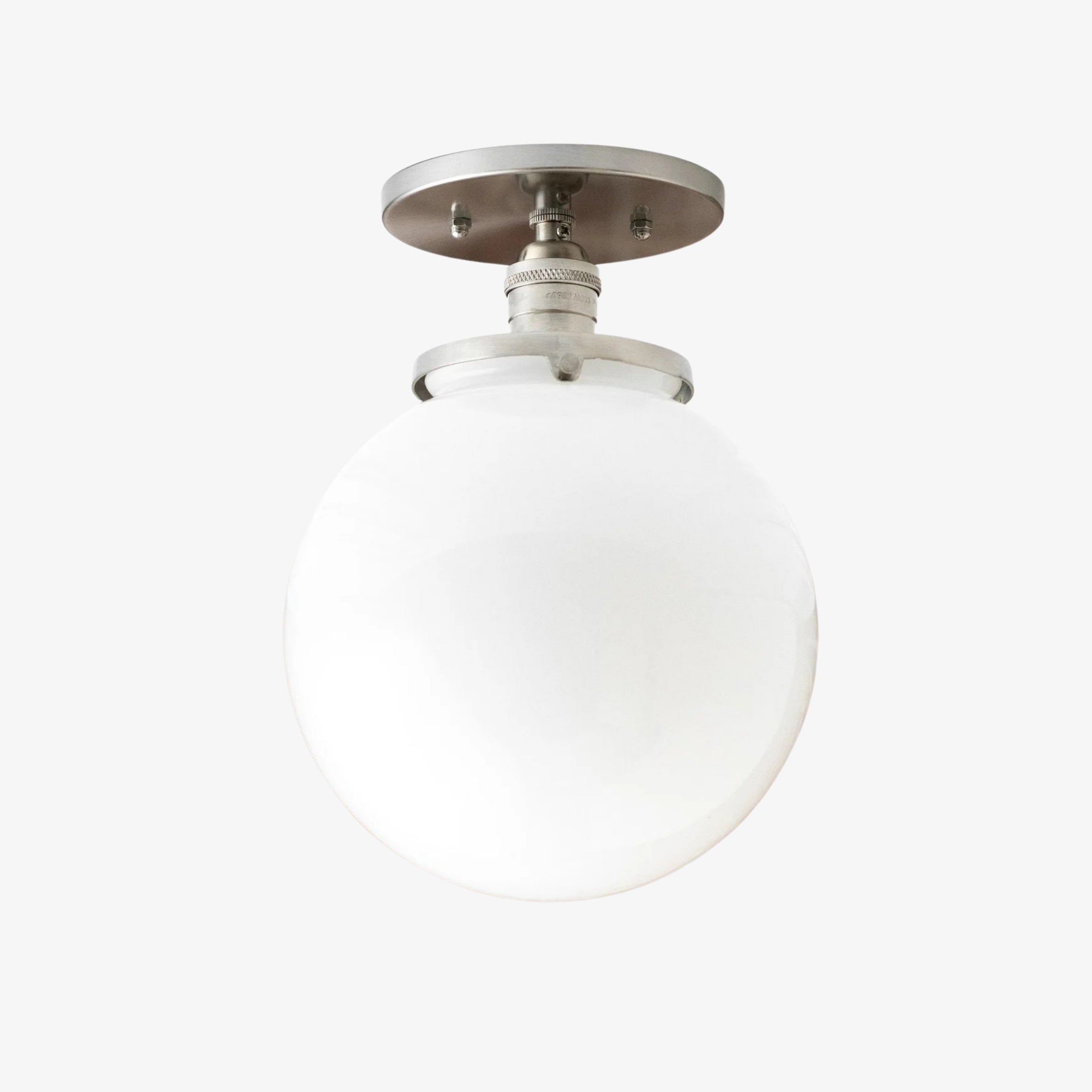 Pearl Glass Mid Century Flush Ceiling Light