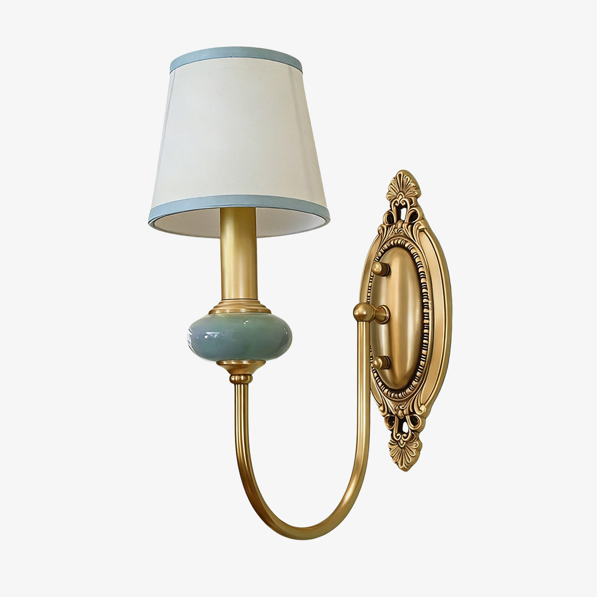 Lodge Wall Lamp Ceramic&Fabric&Metal