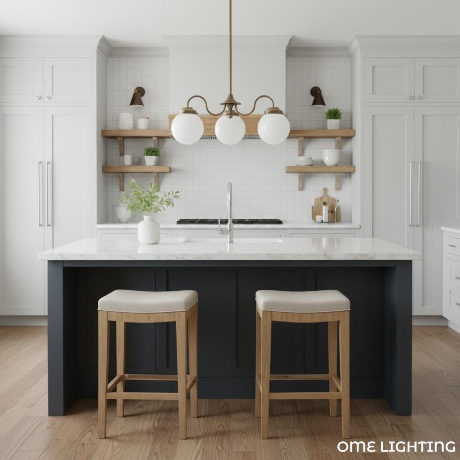 Pearl 3-Light Glass  Chandelier
