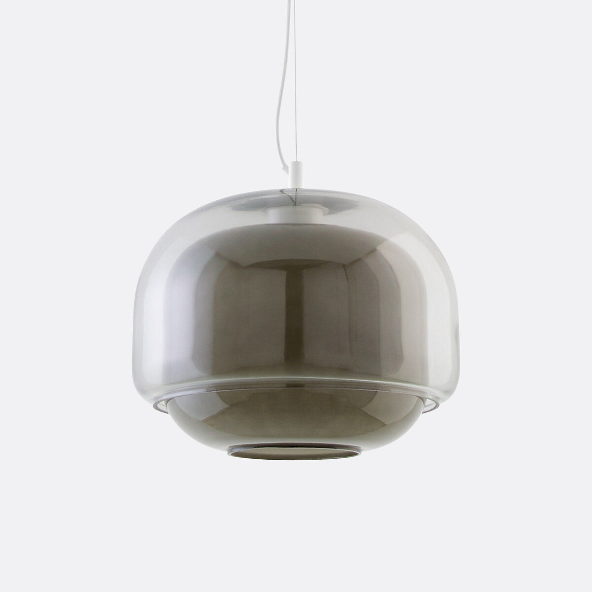 Orbit Modern Mushroom Pendant Light Colored Glass
