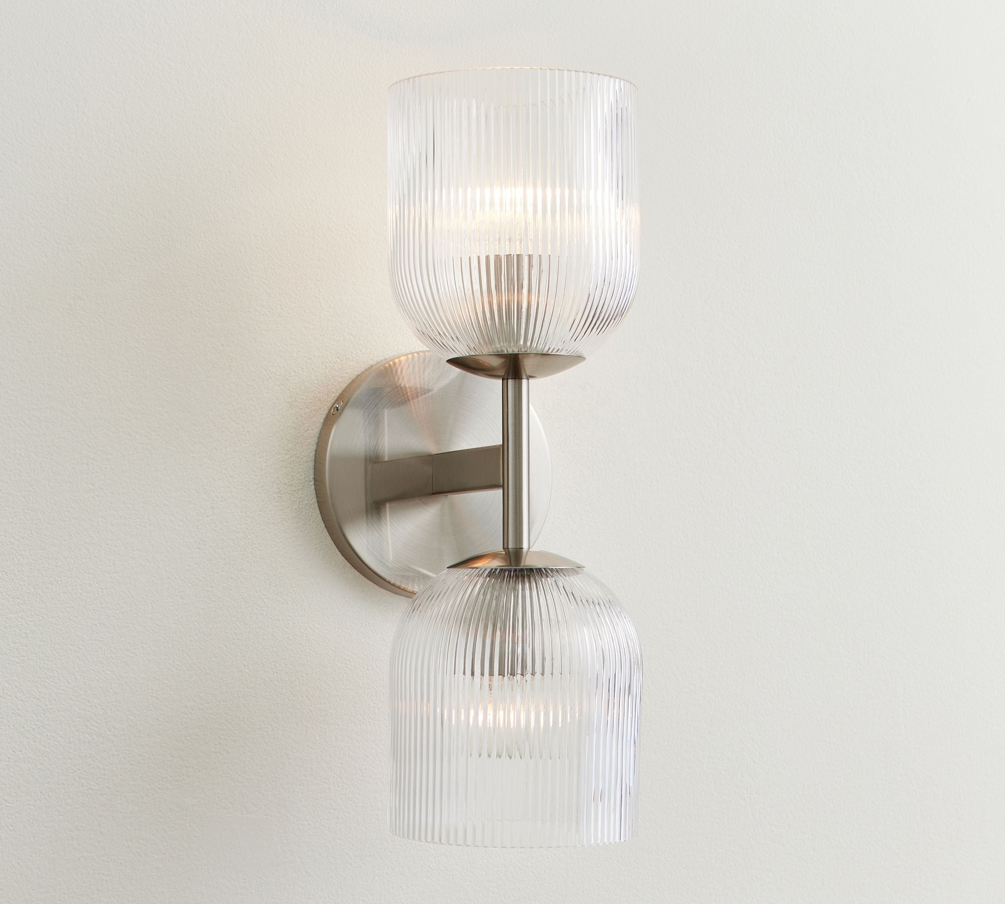 Haze Glass Metal Wall Light
