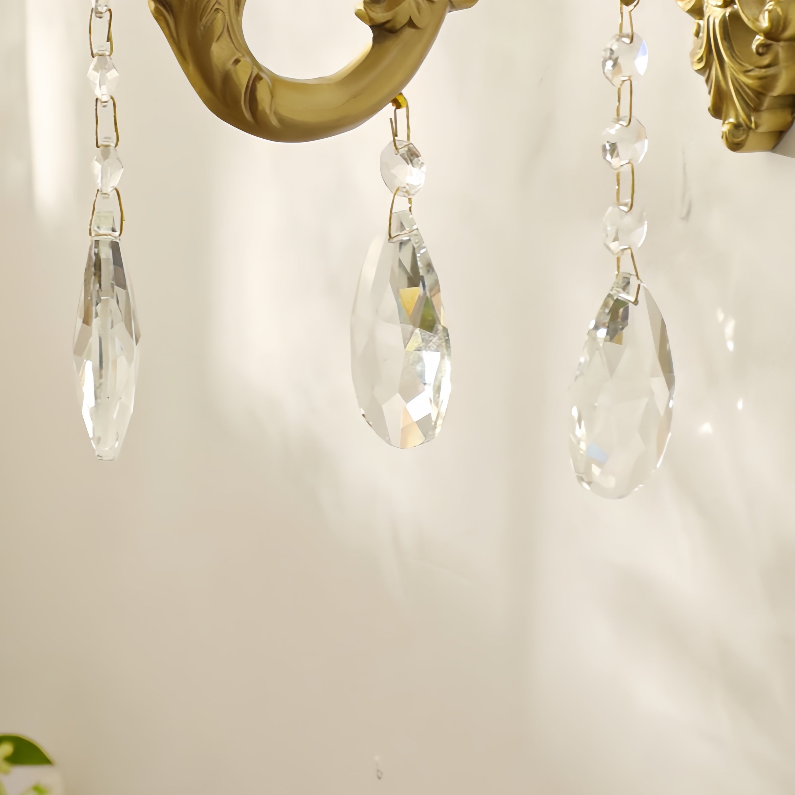 Silva Vintage Luxury LED Wall Light Metal Crystal Living Room Hallway - Letslighting