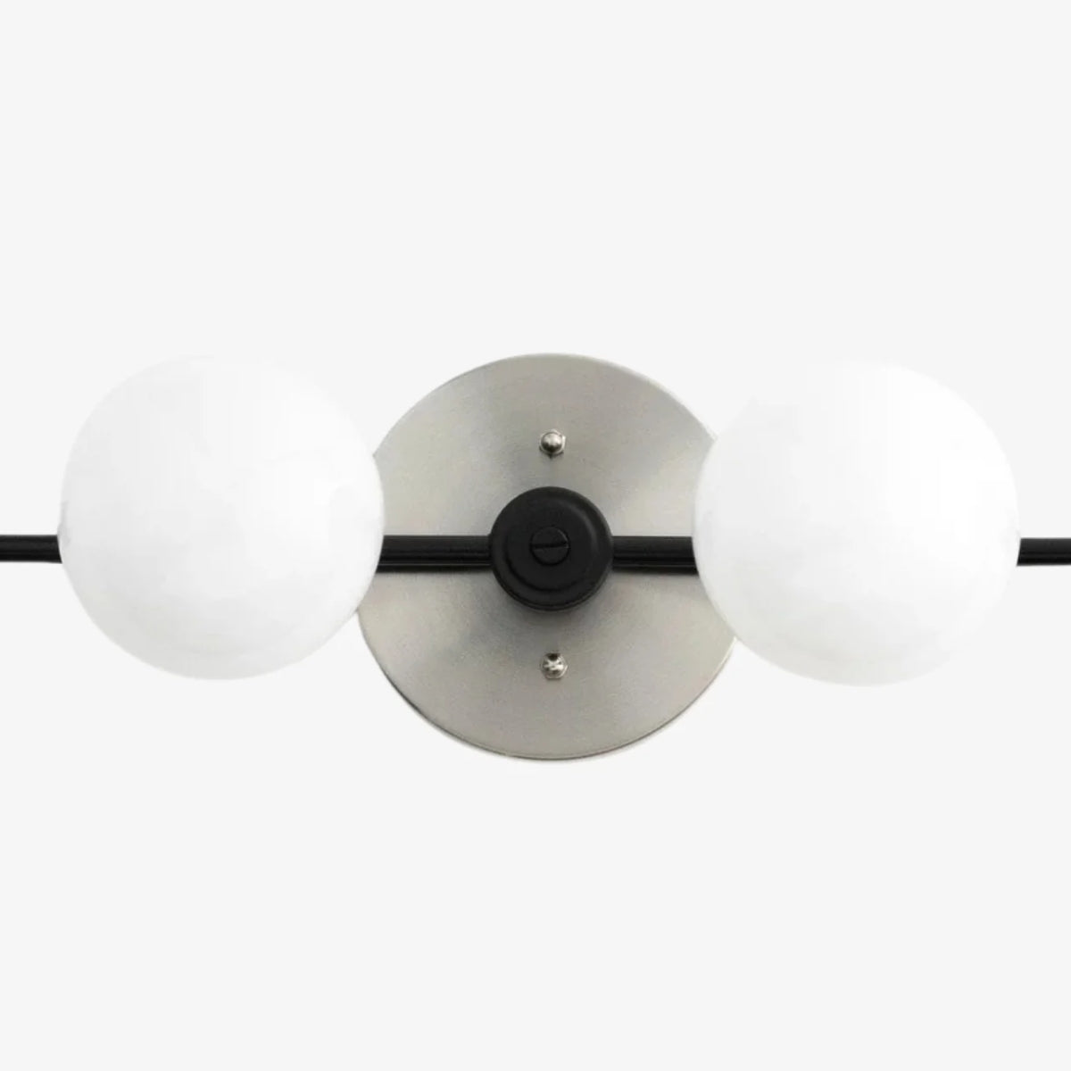 Pearl Brass Milk Glass 4-Light Wall Sconce Bathroom