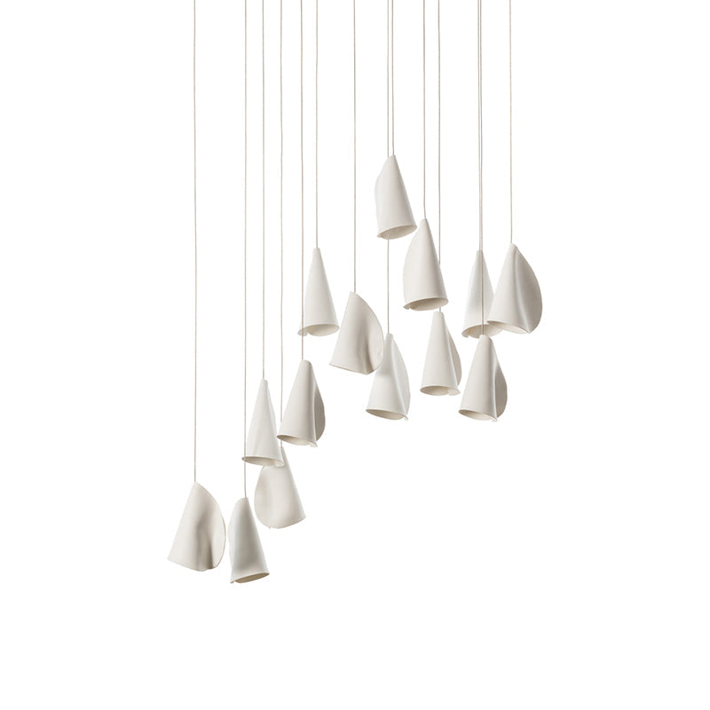 Ulfuvye Porcelain Ceramics Pendant Lamp - Lamp Copper