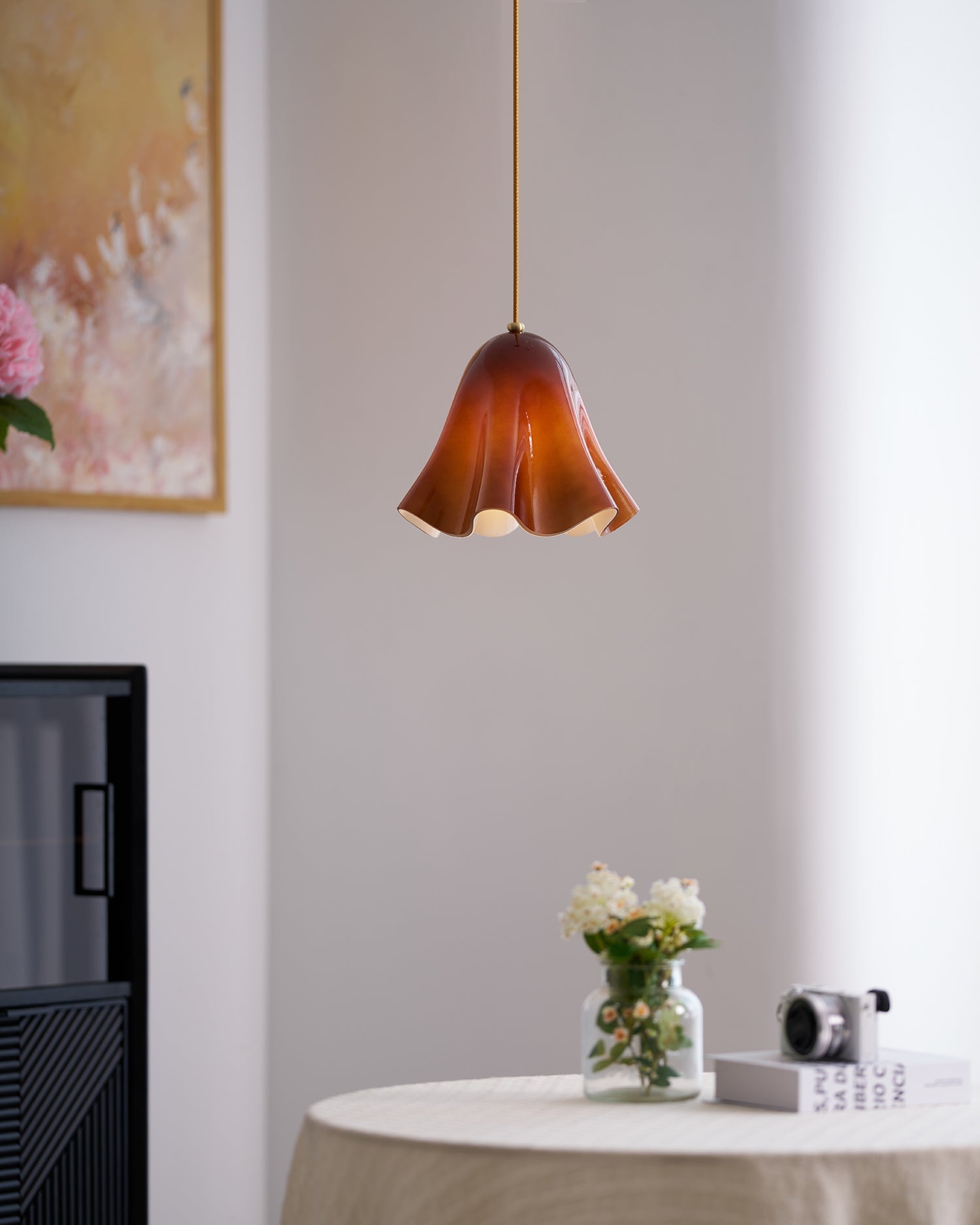 Musa Artistic Glass Modern Bloom Inspired Ceiling Lamp