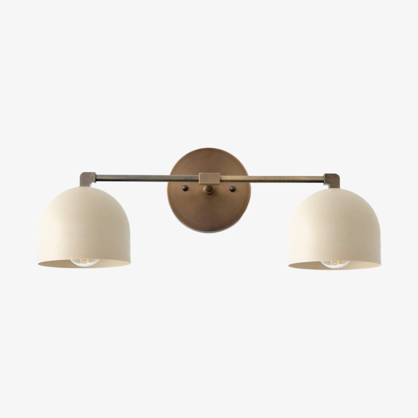 Chroma Dome Brass Wall Sconce Modern Bathroom