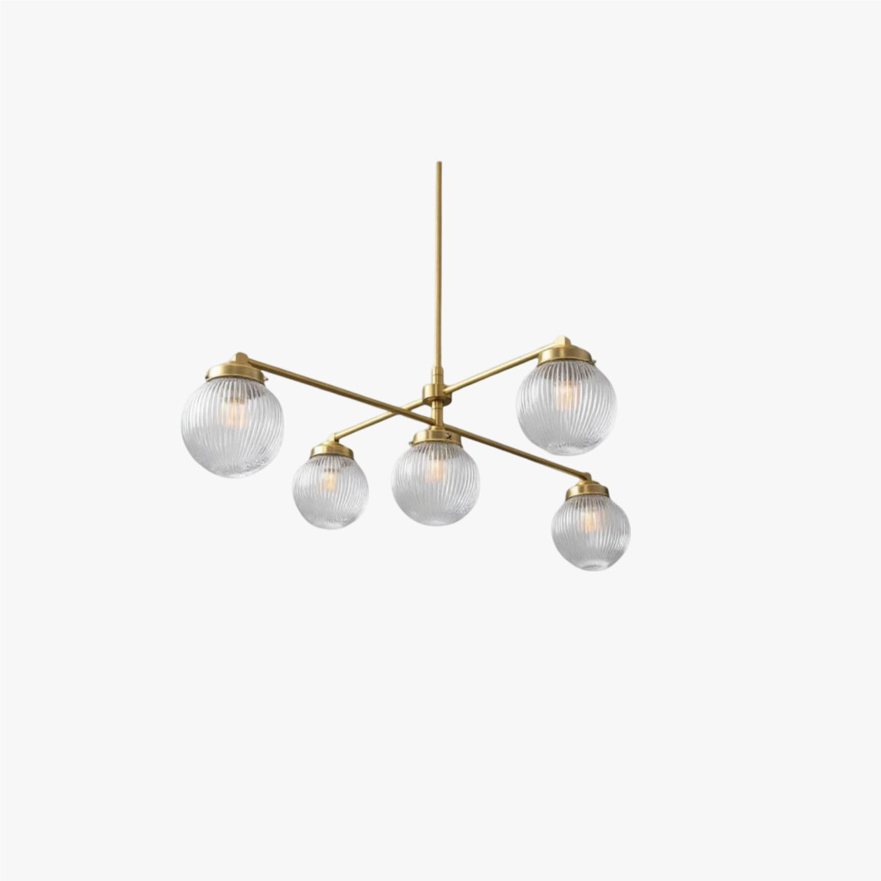 Pearl Multi-Light Brass Chandelier