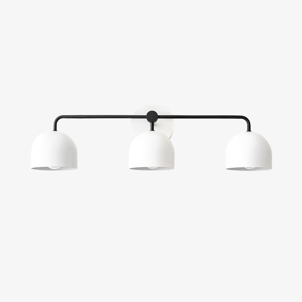 Chroma Brass White Wall Light Contemporary Living Room