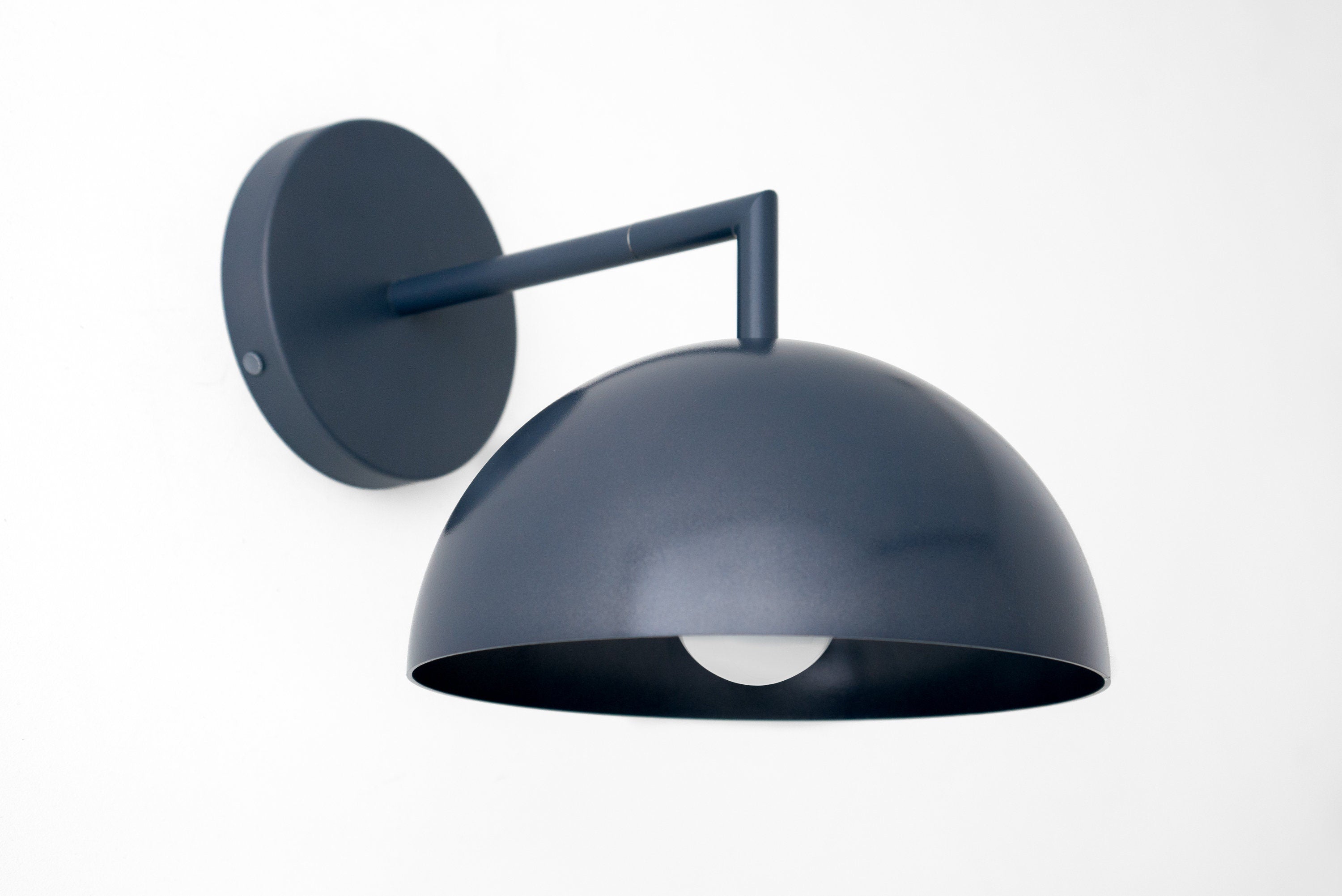 Chroma Minimalist Metal  Dome Sconce