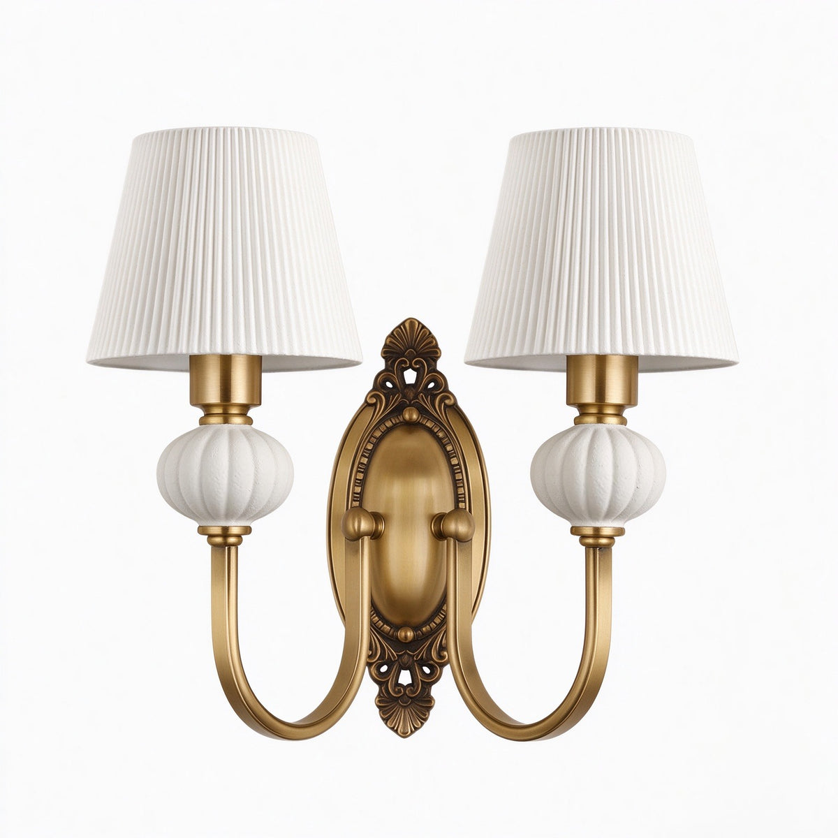 Lodge Wall Lamp Ceramic&Fabric&Metal