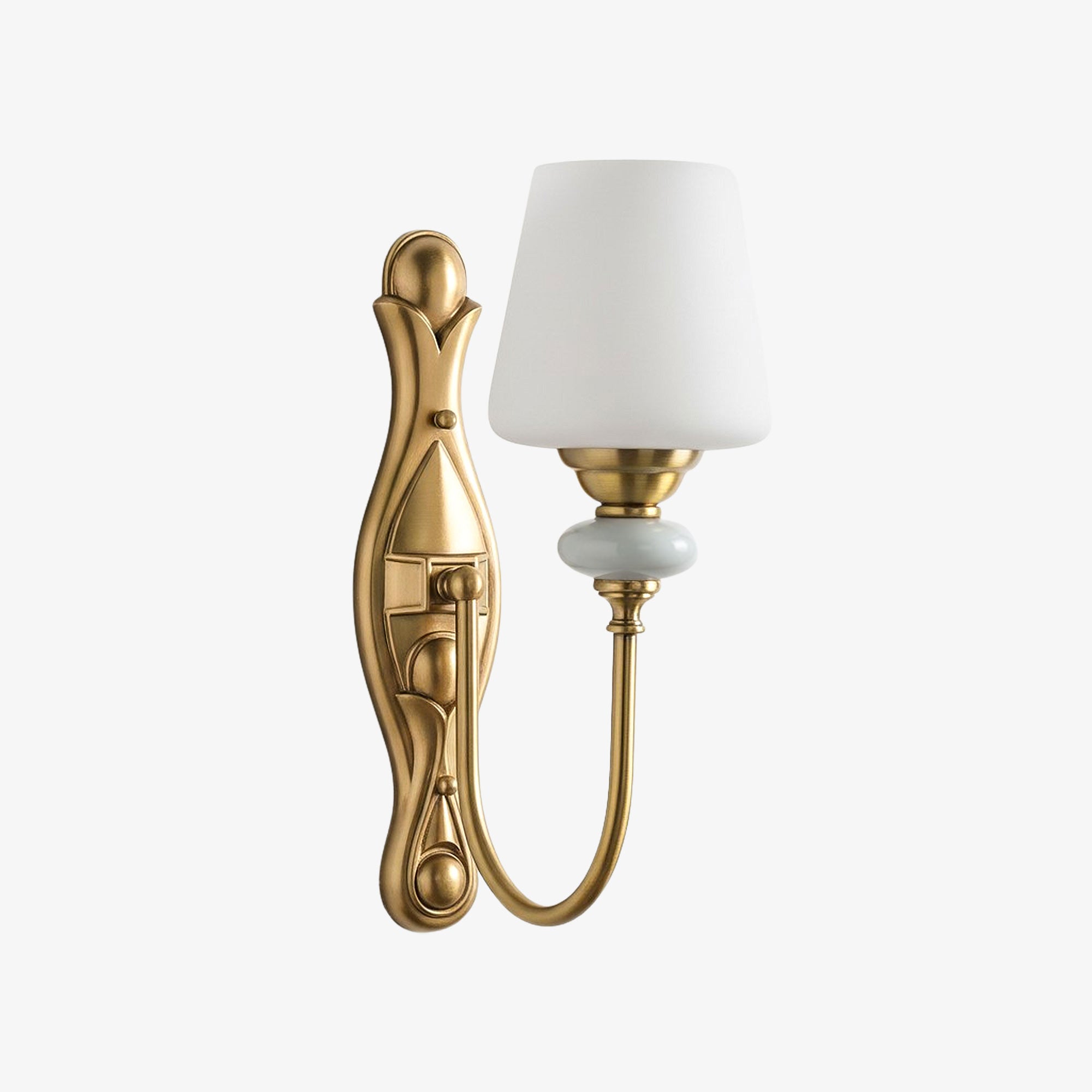 Lodge Wall Lamp Ceramic&Fabric&Metal