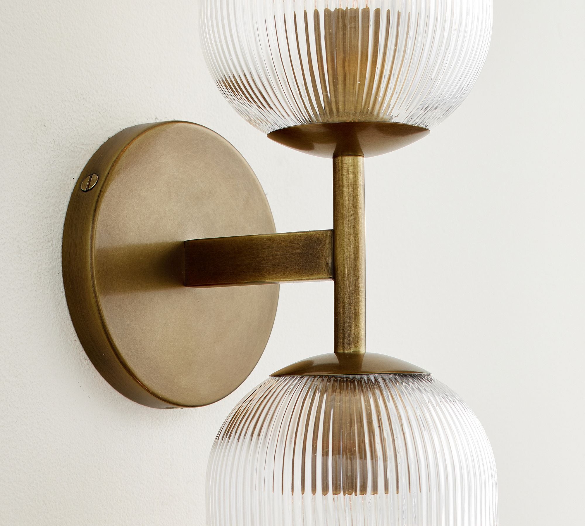 Haze Glass Metal Wall Light