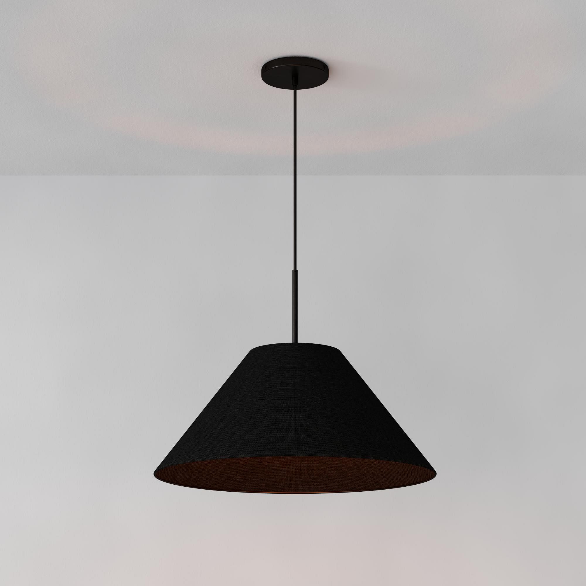 Fabric Black Contemporary Cone swing wall lamps