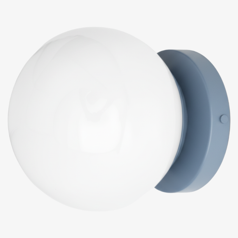 Pearl Glass Globe Wall Sconce Modern Minimalist Light