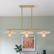 Glorulix Creamy Ceramic Linear Metal Pendant Light