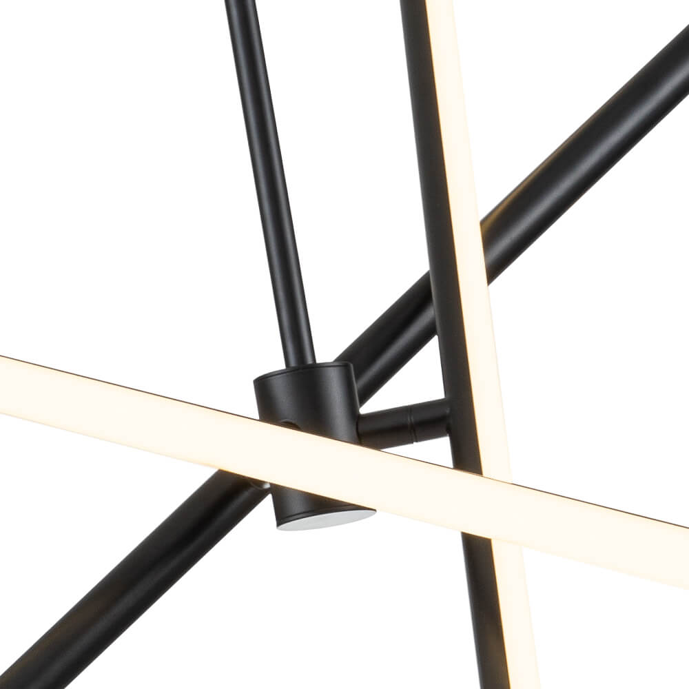 Jarnsid Modern Sputnik Metal Chandelier - Lamp Copper