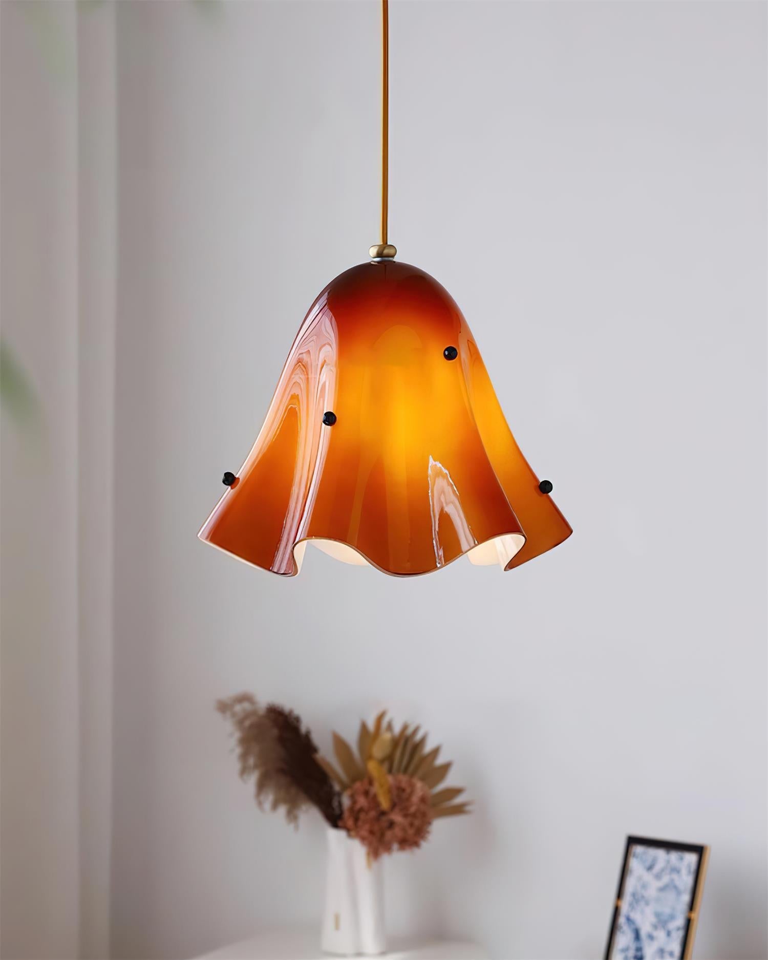 Musa Artistic Glass Modern Bloom Inspired Ceiling Lamp