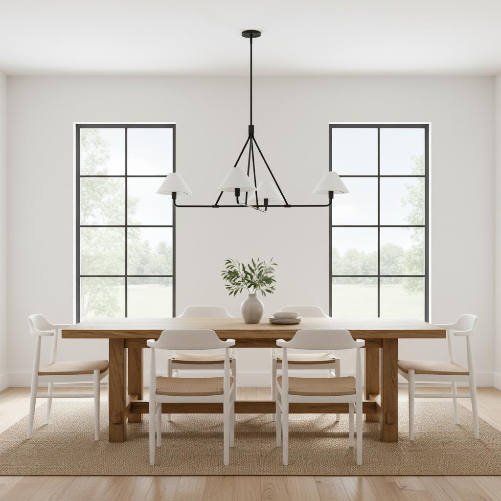 Vector Brass Fabric Chandelier