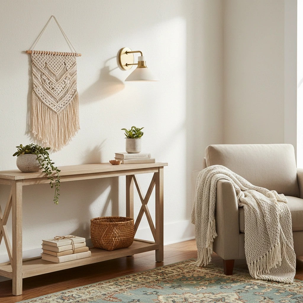 Tallow  Wall Lights for Living Room   Porcelain Sconce