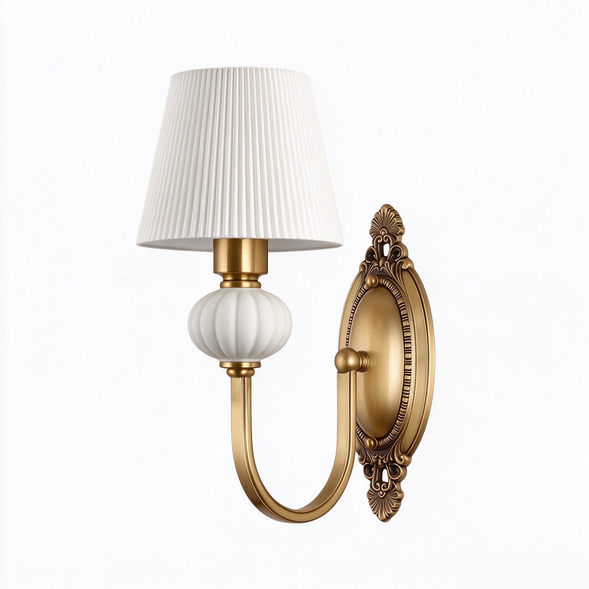 Lodge Wall Lamp Ceramic&Fabric&Metal