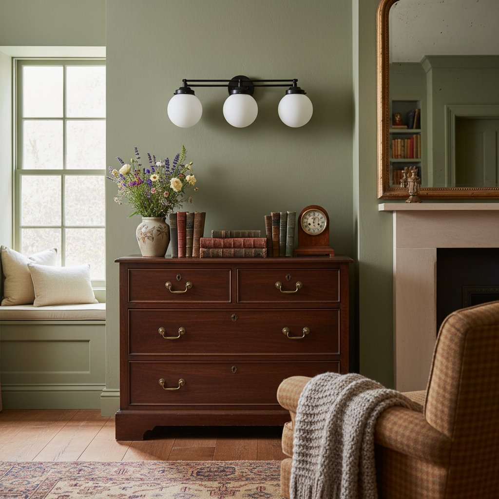 Pearl Wall Sconce Milk Glass Antique Brass  for  Bedroom